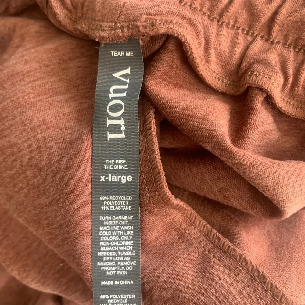 Vuori Ponto Performance pant Joggers Mens XL Terracotta Clay Athleisure V418 - Picture 5 of 9